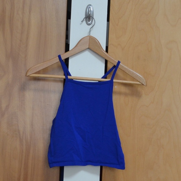Blue Halter Crop Top | 2 for $10 Bundle Item - Picture 1 of 3